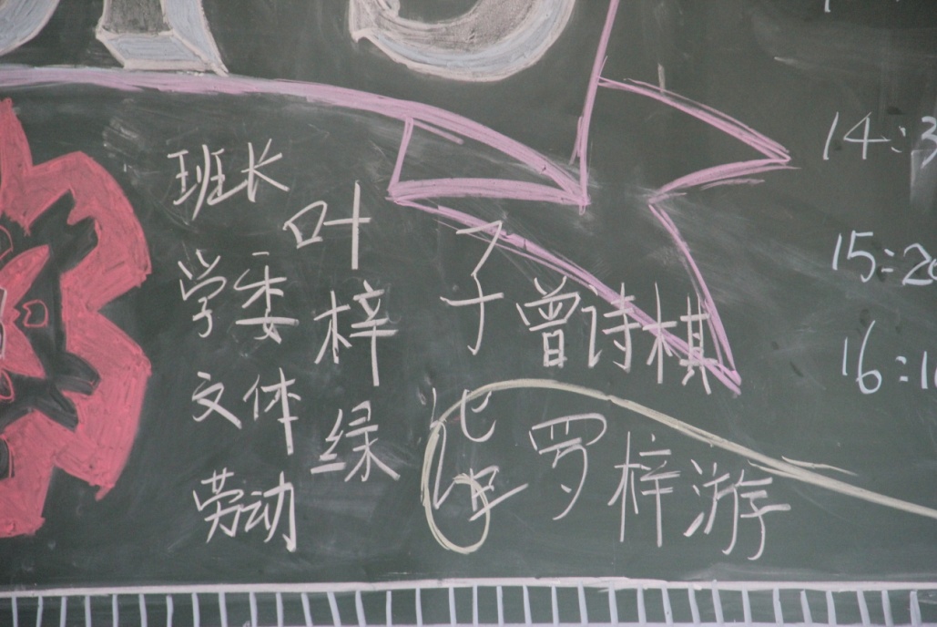 四位班委竞选完成