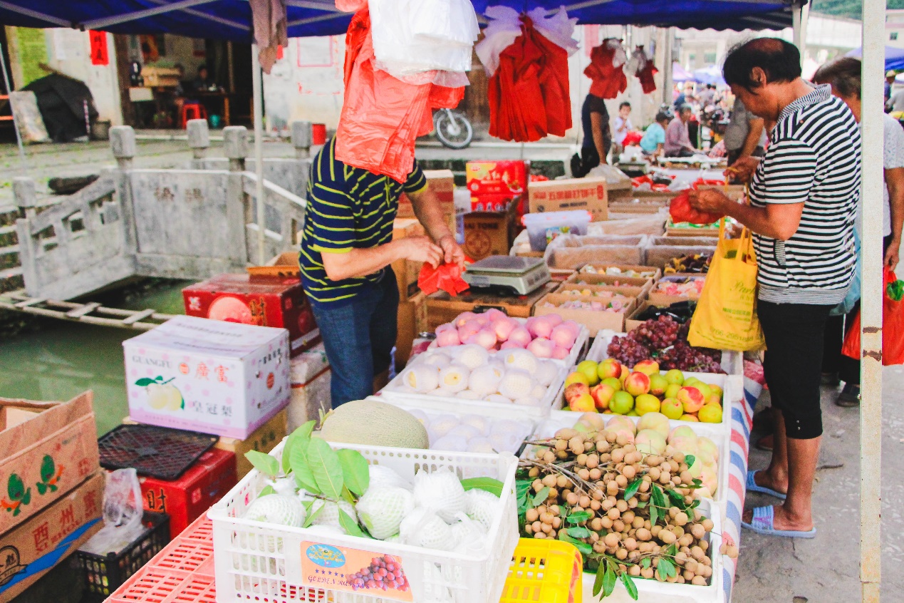 集市某一售货处