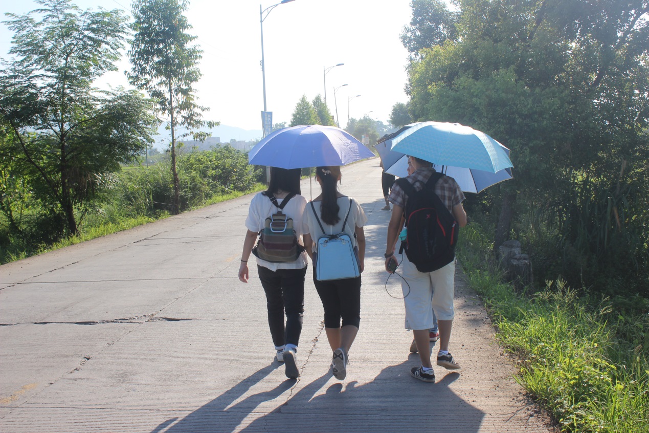 组员们开始踏上调研征程